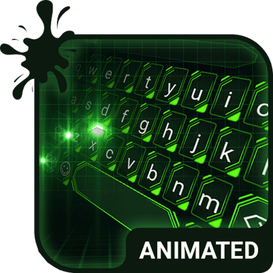 Green Light Keyboard Wallpaper