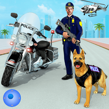 Police Dog Crime Bike Chase