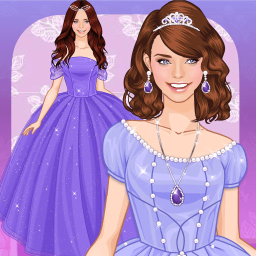 Purple princess dress up