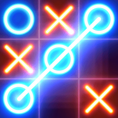 Tic Tac Toe glow - Puzzle Game