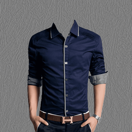 Man Casual Shirt Photo Suit