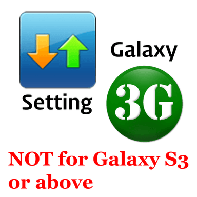 Galaxy 3G/4G Setting (ON/OFF)