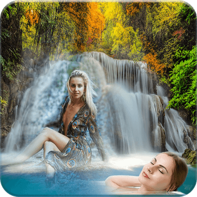 Waterfall Dual Photo Frames