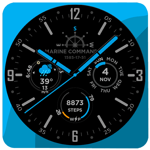 Marine Commander watch face