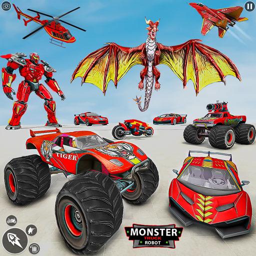 Monster Truck Game Robot Game