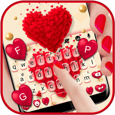Red Valentine Hearts Theme