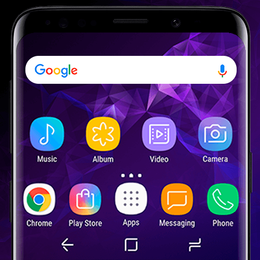 Galaxy S9 purple Theme