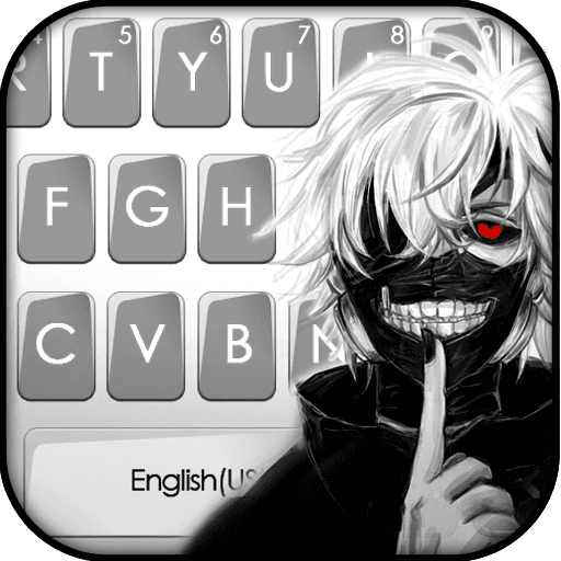 Creepy Mask Man Keyboard Theme