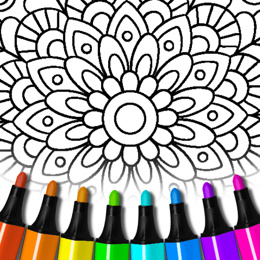 Mandala coloring book adults