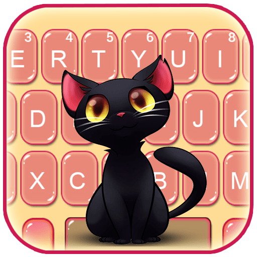 Black Cute Cat Theme