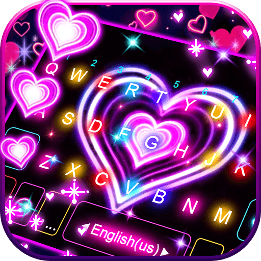 Neon Lights Heart Theme