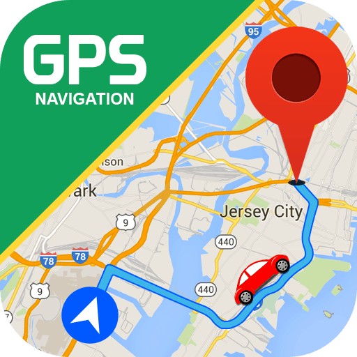 GPS Navigation: Road Map Route