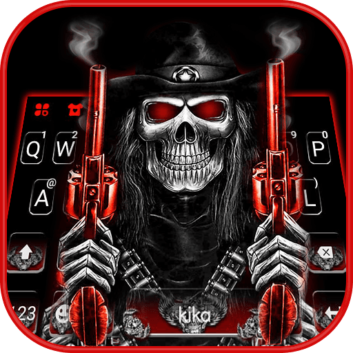 Skull Fire Gun Wallpapers Keyb