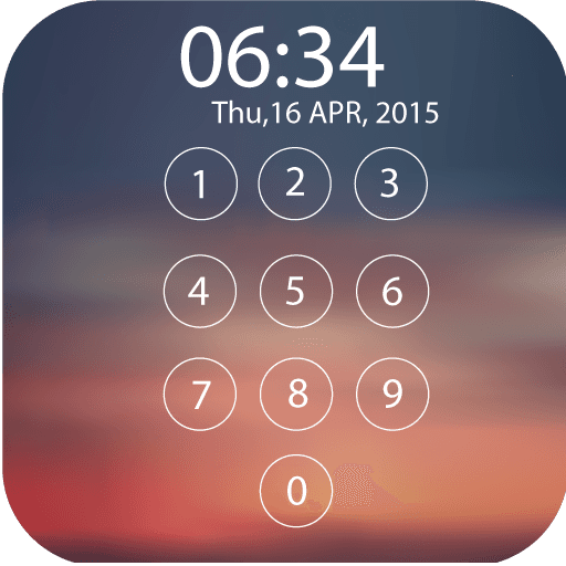 Lock screen password