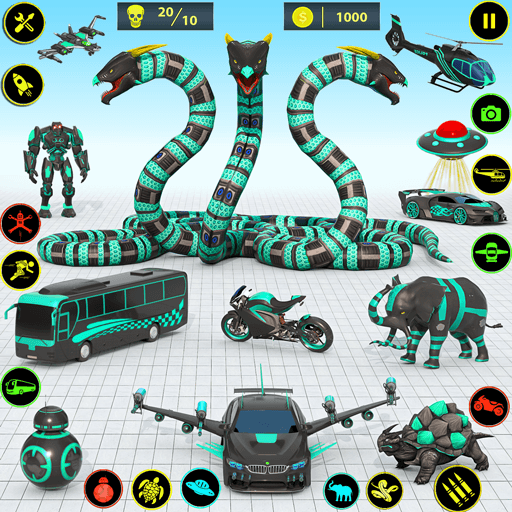 Snake Car Robot Transformation