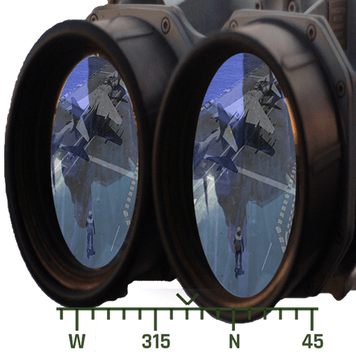 Military Binoculars Simulated