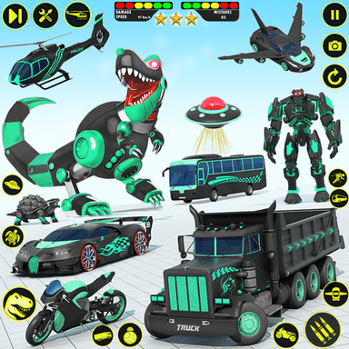 Dragon Robot Police Car Games