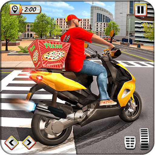 Pizza Delivery Boy Bike Games