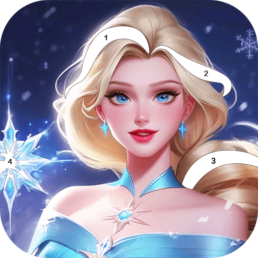 Princess Color by Numbers