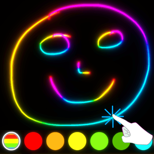 Kids Doodle Glow Coloring Game