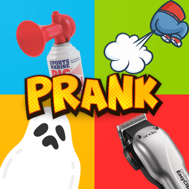 Haircut prank, air horn & fart