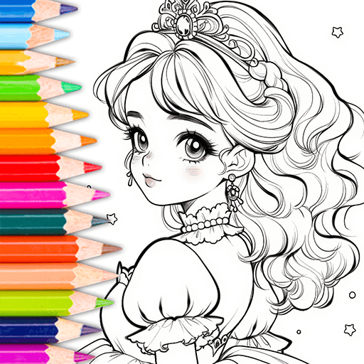 Doll Color: Princess Coloring