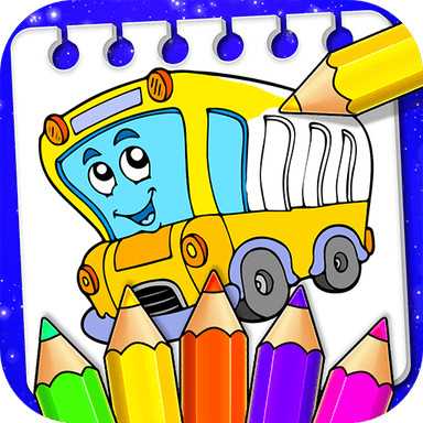 Vehicle Coloring Book Game