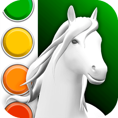 Horse Coloring Book 3D