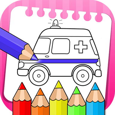 Vehicle Coloring &Drawing Book