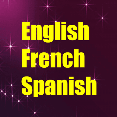 Learn English French Spanish